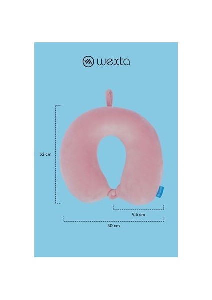 Wexta WX-HM02 Pudra Pembe Seyahat Boyun Yastığı fırsatları