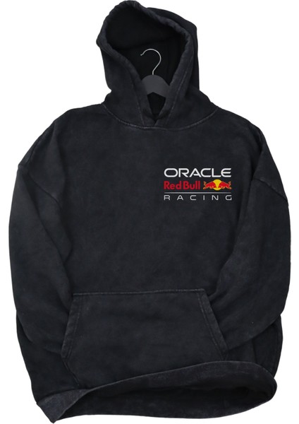 Unisex Oracle Redbull Racing Team Sırt Baskılı Kapüşonlu Yıkamalı Sweatshirt, Oversize F1 Hoodie modelleri