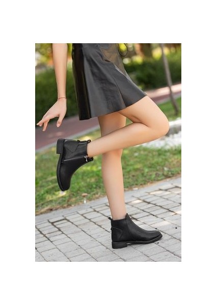D404 Garantili Soğuk Geçirmez Kışlık Kadın Bot & Bootie