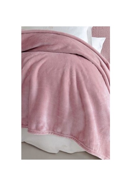 Bedding Olenna Tek Kişilik Wellsoft Battaniye - Pudra