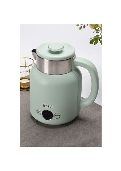 KT-01 Retrofi Su Yeşili 1.5 L Retro Elektrikli Kettle Su Isıtıcı indirimleri