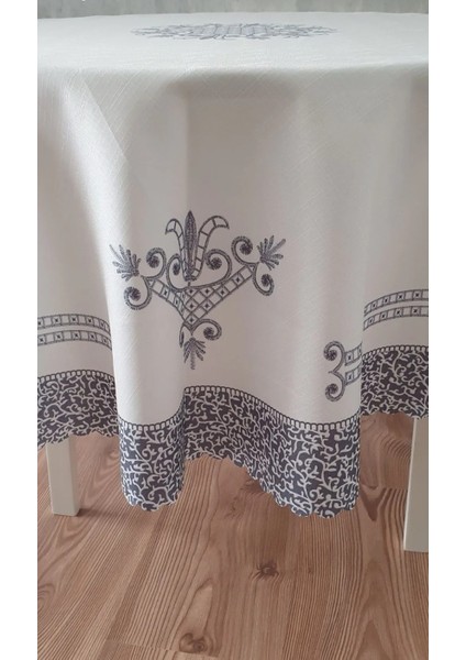 Lale Desen Baskılı 150 cm Yuvarlak Polyester Kumaş Masa Örtüsü fiyatları