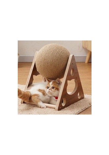 Tineke Ahşap Ipli Kedi Oyuncagi Topu Kedi Tırmalaması fiyatları