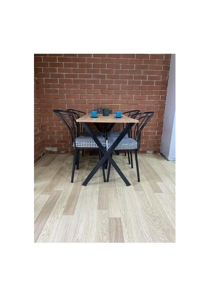 Bambeds Mobilya Masa Takımı, Yemek Masası, Mutfak Masası, Balkon Masası - 60X120