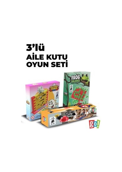 Go Toys Yeni Yıla Özel 3'lü Aile Kutu Oyunu Seti Large Paket-1