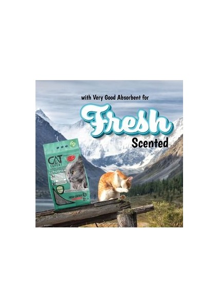 Cat Expert Kedi Kumu Fresh Control With Activated Carbon Topaklanan ve Koku Hapseden Ürün Tozsuz 8LT