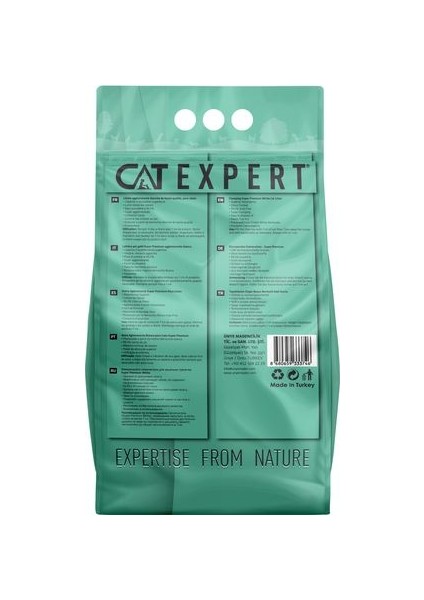 Cat Expert Kedi Kumu Fresh Control With Activated Carbon Topaklanan ve Koku Hapseden Ürün Tozsuz 8LT