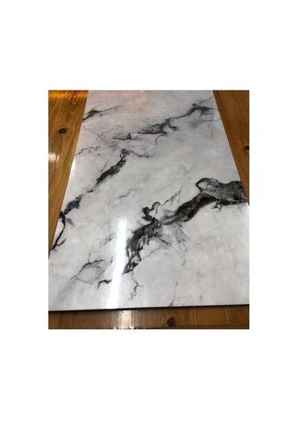30X60CM Kırçıllı Mermer Desenli Kendinden Yapışkanlı Seramik Desen Banyo Wc Kaplama Pvc Duvar Paneli