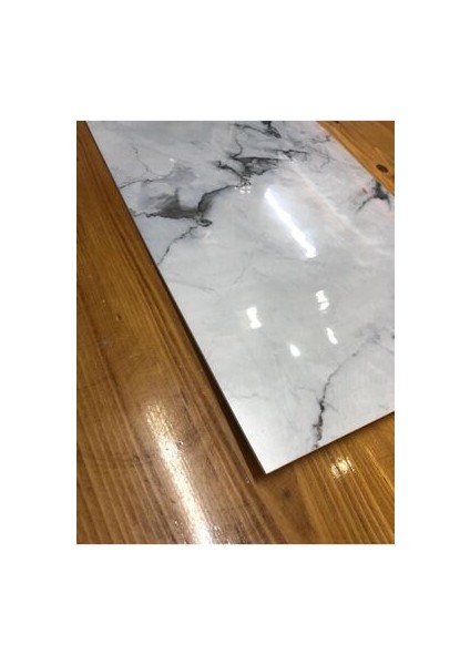 30X60CM Kırçıllı Mermer Desenli Kendinden Yapışkanlı Seramik Desen Banyo Wc Kaplama Pvc Duvar Paneli