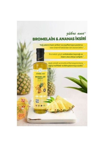 Zühre Ana Bromelain Ananas Içeren Detox Şurubu