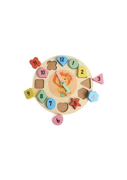 Montessori Ahşap Puzzle Saat