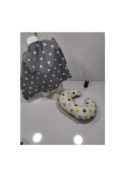 Koyu Yıldız- sarı yıldız Oval 10Lu Babynest Seti