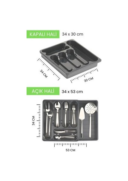 Uzayabilen Ayarlanabilir Pratik Çekmece Içi Kaşıklık fiyatları