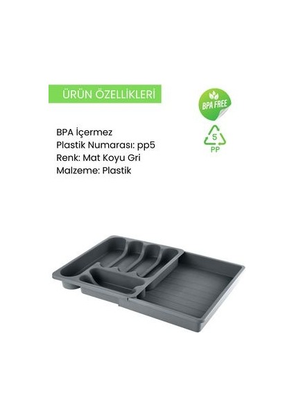 Uzayabilen Ayarlanabilir Pratik Çekmece Içi Kaşıklık fırsatları
