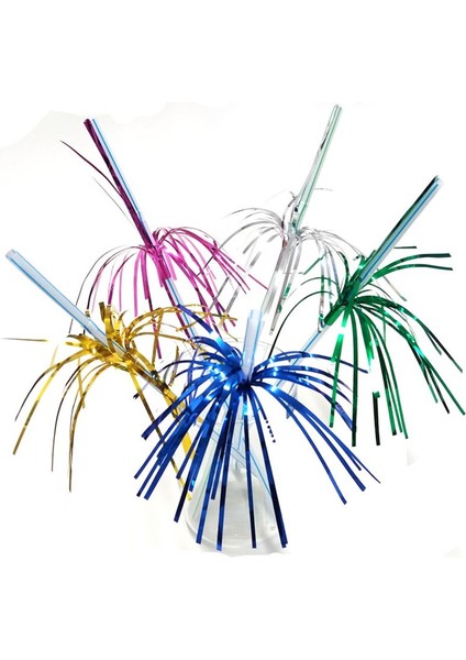 Hawaian Renkli Palmiye Şekilli 24 cm Plastik Körüklü Pipet 100 Adet fiyatları