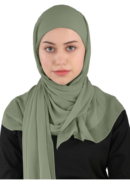 Hijablı Şifon Şal - St 100 Haki fiyatları