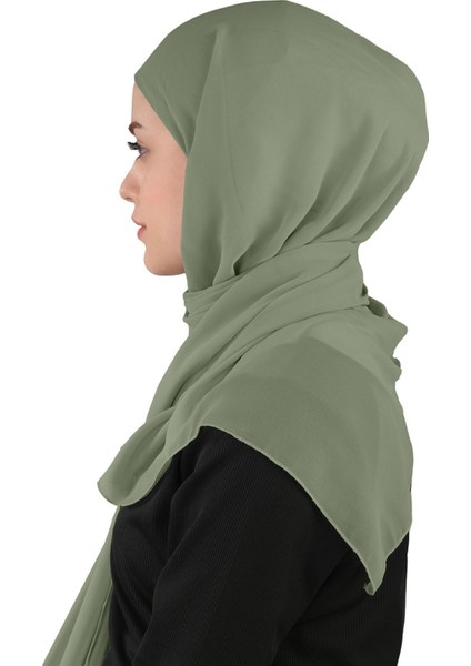 Hijablı Şifon Şal - St 100 Haki fırsatları