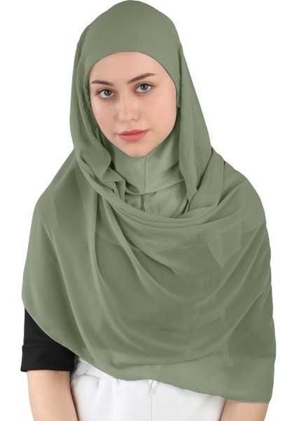 Hijablı Şifon Şal - St 100 Haki indirimleri