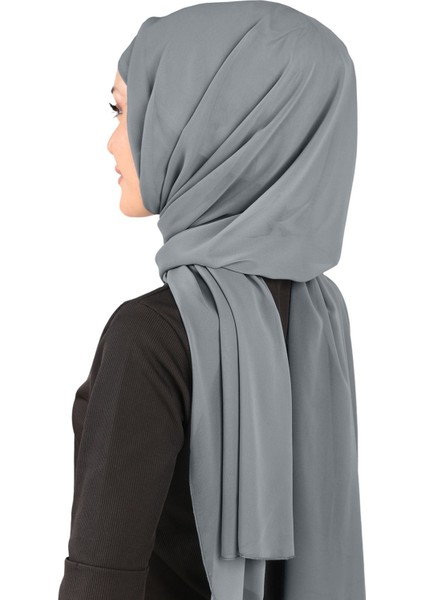 Boneli Şifon Şal - St 136 Antrasit fırsatları