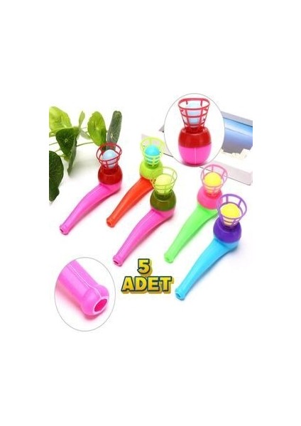 5 Adet Saksafon Top Üfleme Oyunu Eğitici Oyuncak
