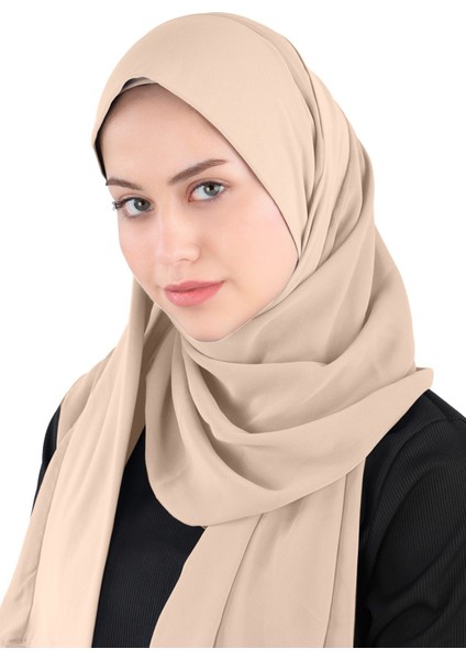 Sandy Bant Şifon Şal - St 600 Açık Vizon modelleri