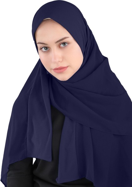 Sandy Bant Şifon Şal - St 600 Lacivert