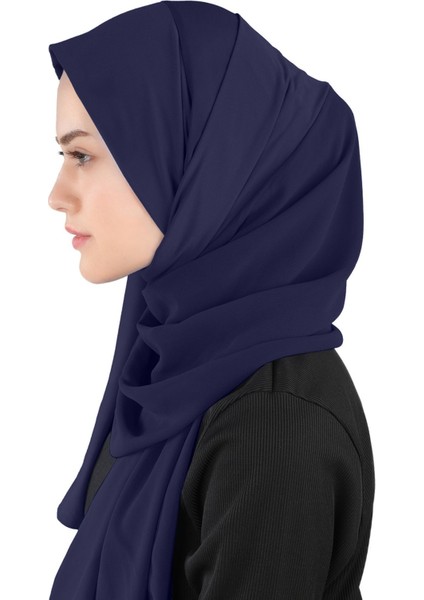 Sandy Bant Şifon Şal - St 600 Lacivert fırsatları