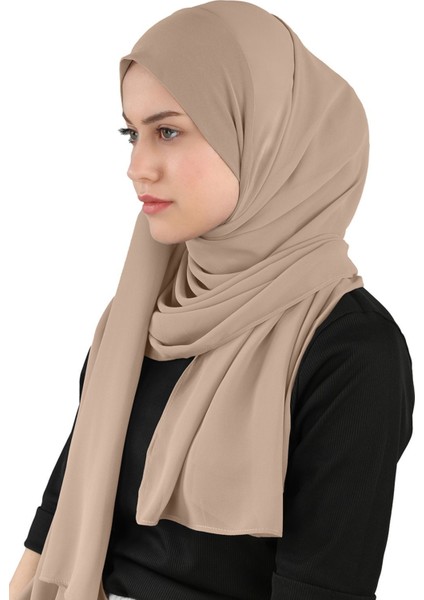 Sandy Pratik Şifon Şal - St 120 Açık Vizon fiyatları