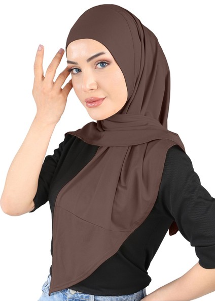 Micro Scarfs Hijab - St 208 Açık Kahve