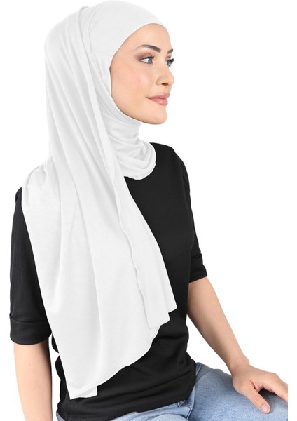 Boneli Viskon Şal - St 163 Beyaz
