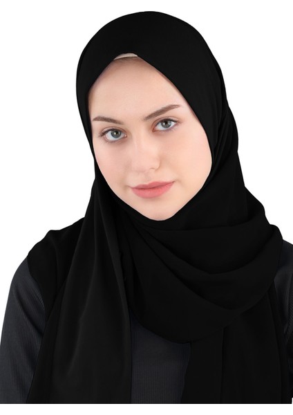 Sandy Bant Şifon Şal - St 600 Siyah