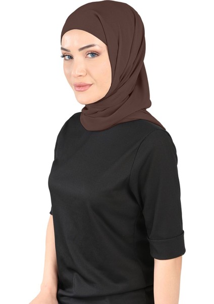 Boneli Şifon Şal - St 136 Açık Kahve modelleri