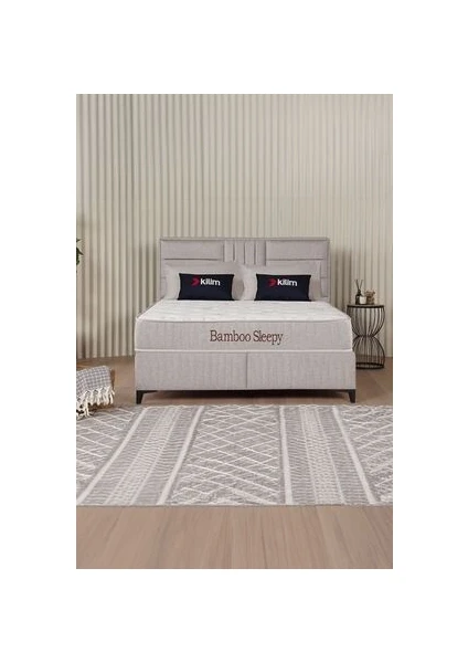 Kilim Mobilya Bamboo Sleepy 2'li Set  Sandıklı Baza + Başlık