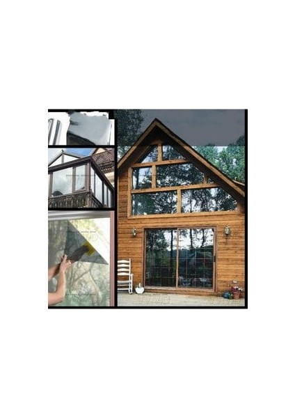 Gümüş Renk Amerikan Çizilmez Aynalı Cam Filmi 60 X 300 cm modelleri