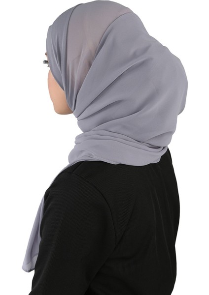 Sandy Pratik Şifon Şal - St 120 Koyu Gri modelleri