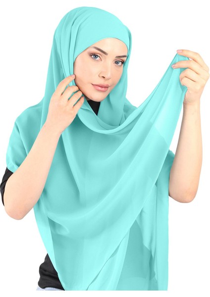 Boneli Şifon Şal - St 136 Mint
