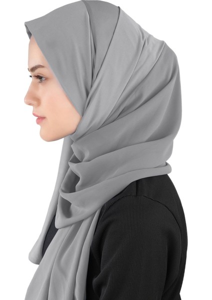 Sandy Bant Şifon Şal - St 600 Koyu Gri fırsatları