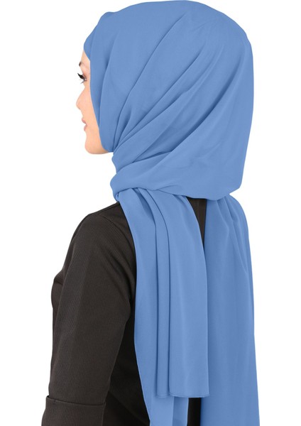 Boneli Şifon Şal - St 136 Kot Mavisi fırsatları