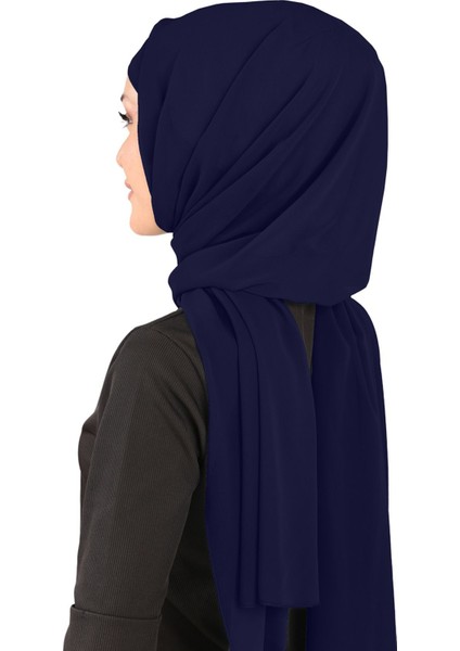 Boneli Şifon Şal - St 136 Lacivert fırsatları
