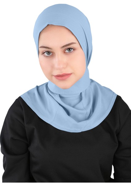 Krep Fular Şal - St 235 Bebe Mavi