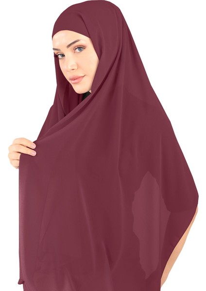 Boneli Şifon Şal - St 136 Bordo fiyatları