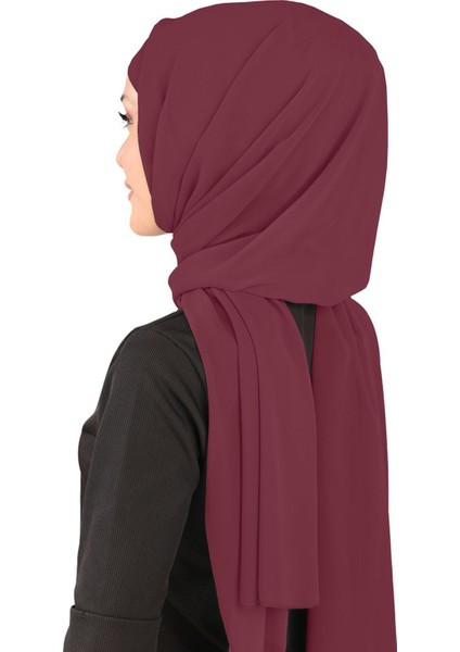 Boneli Şifon Şal - St 136 Bordo fırsatları