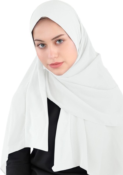 Sandy Bant Şifon Şal - St 600 Krem