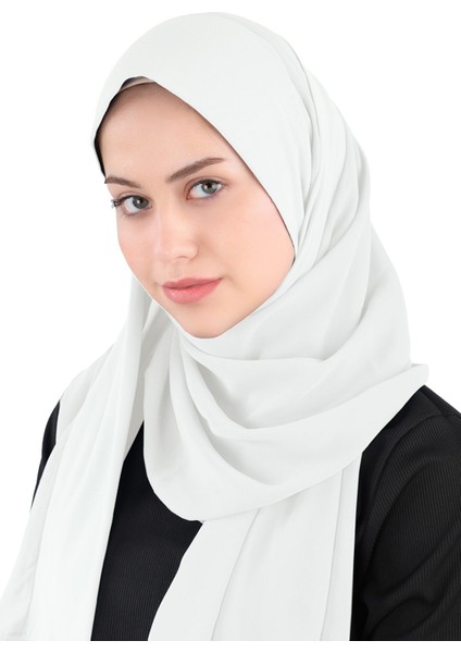 Sandy Bant Şifon Şal - St 600 Krem modelleri