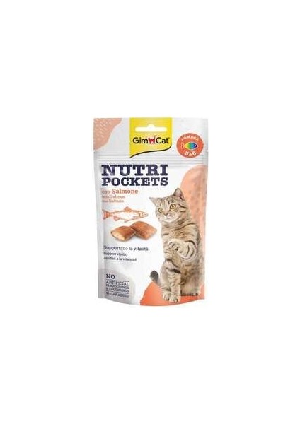 Nutri Pockets Somonlu Kedi Ödülü 60 gr