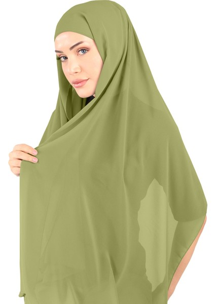 Boneli Şifon Şal - St 136 Kına Yeşili fiyatları