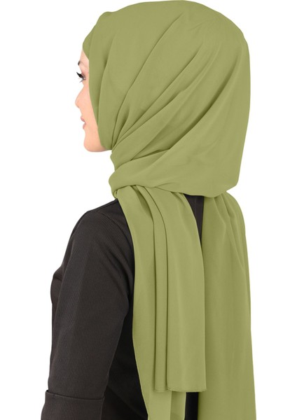 Boneli Şifon Şal - St 136 Kına Yeşili fırsatları