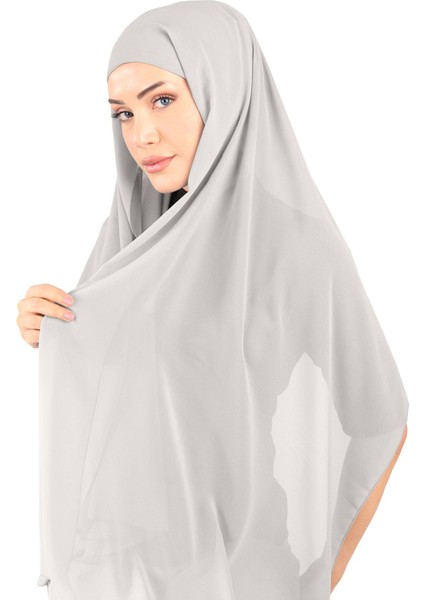 Boneli Şifon Şal - St 136 Açık Gri fiyatları