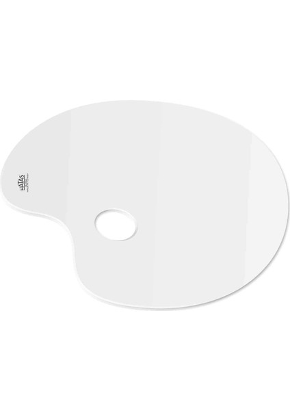 Byars-Plastik Beyaz Oval Palet 25X35CM Byarsbilişim