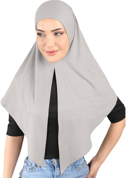 Micro Scarfs Hijab - St 208 Açık Gri